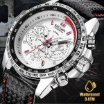 Waterproof MEGIR Men's Stainless Steel Sports Watch