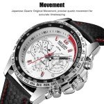 Waterproof MEGIR Men's Stainless Steel Sports Watch