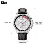 Waterproof MEGIR Men's Stainless Steel Sports Watch