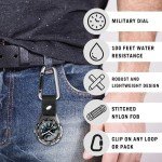Dakota Backpacker Clip Watch with Carabiner Strap