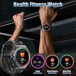 Tactical Smartwatch with Touchscreen and Health Tracker