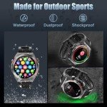 Tactical Smartwatch with Touchscreen and Health Tracker