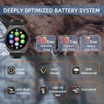 Tactical Smartwatch with Touchscreen and Health Tracker