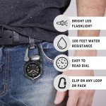 Dakota Mini Clip Watch with LED Flashlight