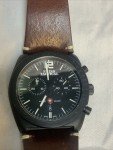 Swiss Tactical Men's Watch with Leather Band