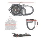 Dakota Mini Clip Watch with LED Flashlight