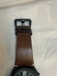 Swiss Tactical Men's Watch with Leather Band