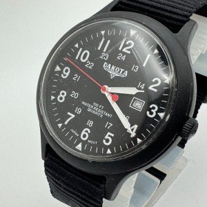 Dakota Men's Military Dial Quartz Watch - Black