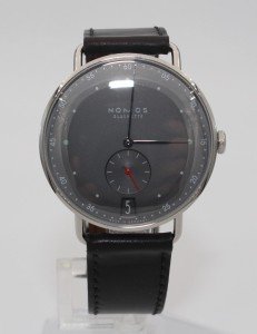 Nomos Glashutte Metro Date Urban Gray 38mm Watch