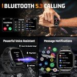 Tactical Military Smart Watch with Fitness Tracker