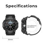MIDDOW Smart Watch with Calls, Compass & Sports Monitoring