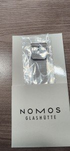 Nomos Glashutte 20mm Light Gray Textile Watch Strap