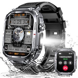 Rugged Military Smart Watch with HD Screen