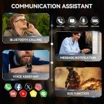 Rugged Military Smart Watch with HD Screen