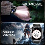 Rugged Military Smart Watch with HD Screen