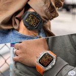 RYUEUYA Clear Rugged Case and Band for Apple Watch