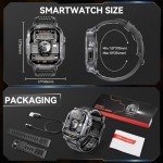 Rugged Military Smart Watch with HD Screen