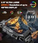 HIRREO Men's Military Smart Watch, 80 Days Battery