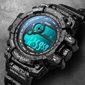 Men’s LED Tactical Sports Watch - G-Shock Style
