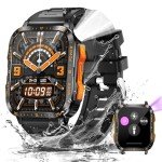 Men's Tactical Smartwatch with LED Flashlight