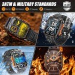 Men's Tactical Smartwatch with LED Flashlight