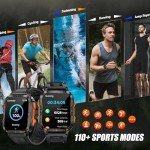 Men's Tactical Smartwatch with LED Flashlight