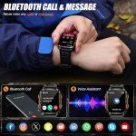 Men's Tactical Smartwatch with LED Flashlight