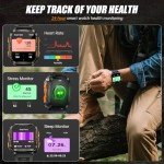 Men's Tactical Smartwatch with LED Flashlight