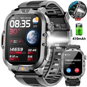 Tactical Men's Military Smart Watch with Caller ID