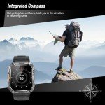 Men's Military Smart Watch with Fitness Tracker