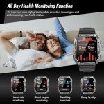 Men's Military Smart Watch with Fitness Tracker