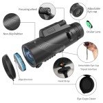 High Power Waterproof Monocular with Tripod 10x42