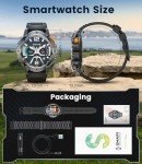 Men’s Military Smart Watch with Flashlight and Fitness Tracker