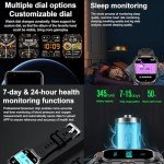 Military Smartwatch with Earbuds for Men