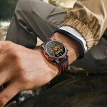 Men's Military Smartwatch with Bluetooth & AMOLED Display