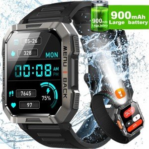 Men's Military Smart Watch: Tactical Fitness Tracker
