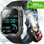 Men's Military Smart Watch: Tactical Fitness Tracker