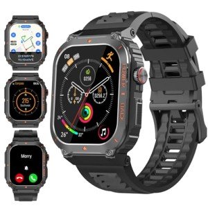 Military Smartwatch with GPS and Fitness Tracking