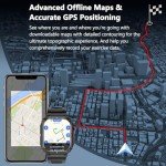 Military Smartwatch with GPS and Fitness Tracking