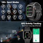 Military Smartwatch with GPS and Fitness Tracking