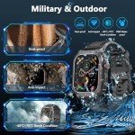 Military Smartwatch with GPS and Fitness Tracking