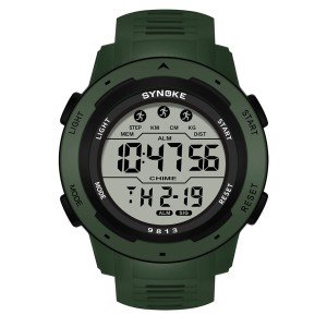 Men's Waterproof Black Digital Tactical Watch