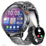 LIGE Men's Military Smartwatch with Fitness Tracker