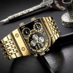 Stylish Men's Luxury Rectangle Face Luminous Watch