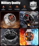 LIGE Men's Military Smartwatch with Fitness Tracker