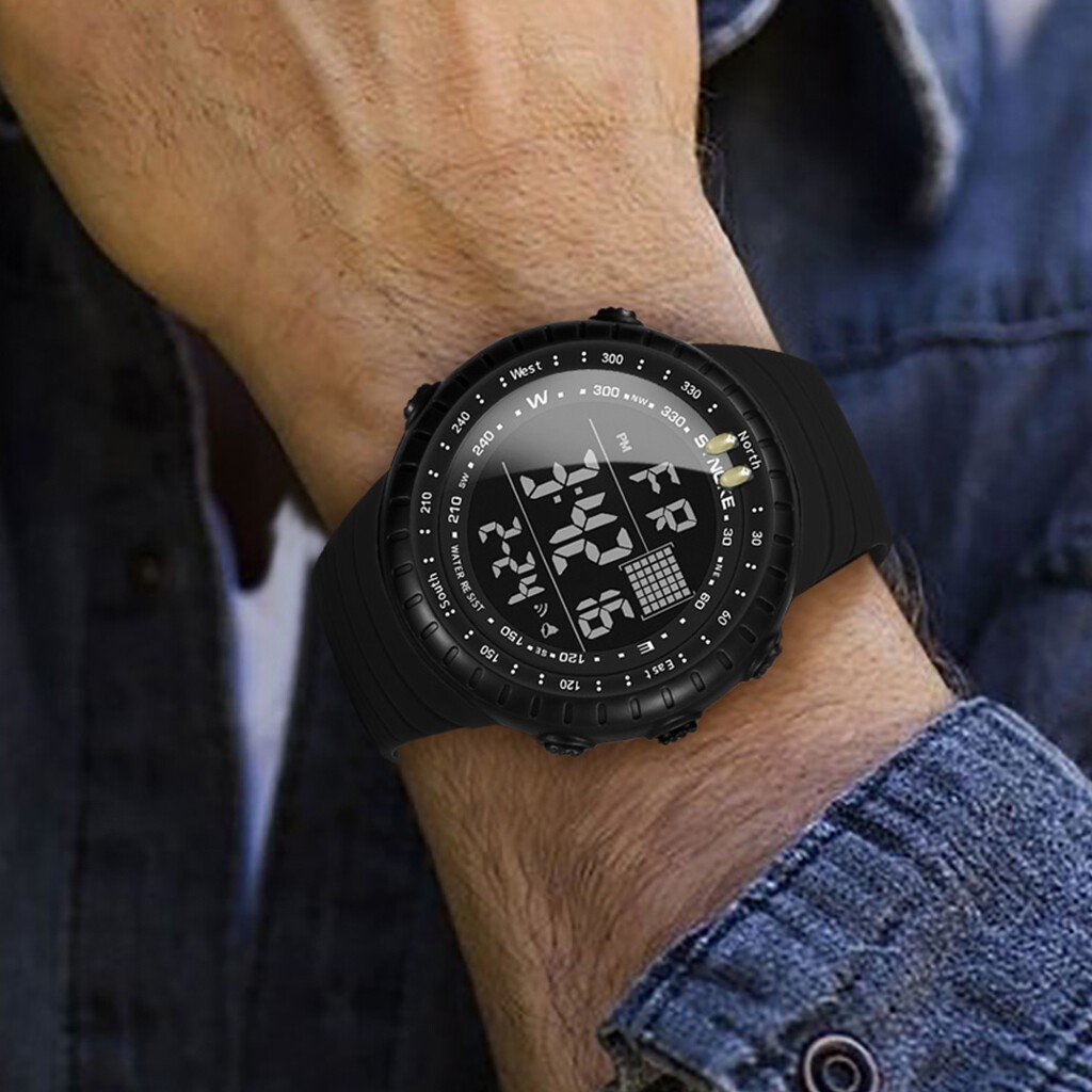 Men's Waterproof LED Digital Military Sports Watch