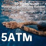 OUKITEL Men's Military Smartwatch with Fitness Tracker