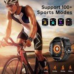 OUKITEL Men's Military Smartwatch with Fitness Tracker