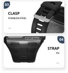 Men's Waterproof LED Military Sports Digital Watch