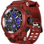 Men's Digital Tactical Sports Watch with Dual Display